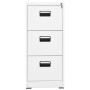 Armario archivador de acero blanco 46x62x102,5 cm