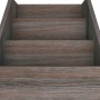 Revistero de niños madera ingeniería gris y Sonoma 71x30x78,5cm