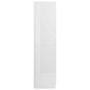 Armario de madera contrachapada blanco brillo 80x52x180 cm