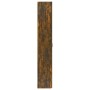 Armario de oficina contrachapado roble ahumado 60x32x190 cm