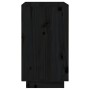 Botellero de madera maciza de pino negro 55,5x34x61 cm
