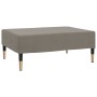 Taburete de terciopelo gris claro 78x56x32 cm
