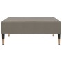 Taburete de terciopelo gris claro 78x56x32 cm