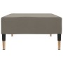 Taburete de terciopelo gris claro 78x56x32 cm
