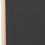 Biombo divisor de 6 paneles de tela gris 240x170x4 cm