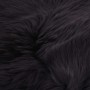 Alfombra de piel de oveja gris oscuro 60x180 cm