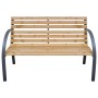 Banco de jardín madera maciza abeto 112 cm
