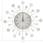 325165  Wall Clock Silver 40 cm Metal