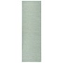 Alfombra de exterior de tejido plano turquesa 80x250 cm