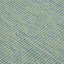 Alfombra de exterior de tejido plano turquesa 80x250 cm