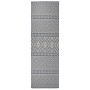 Alfombra de exterior de tejido plano rayas azules 80x250 cm