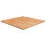 Tablero de mesa cuadrado madera roble marrón claro 70x70x1,5 cm