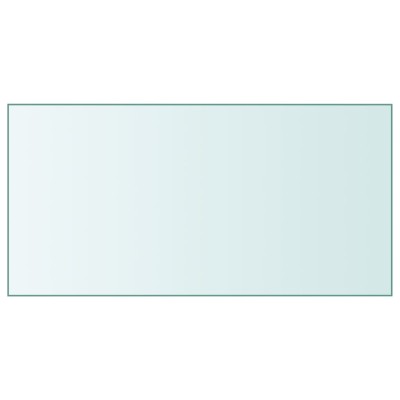 Superficie de mesa vidrio templado transparente 50x100 cm