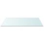 Superficie de mesa vidrio templado transparente 50x100 cm