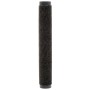 Alfombras entrada rectangulares de nudo 2 uds negro 120x180 cm