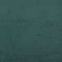 Sofá cama con colchón terciopelo verde oscuro 100x200 cm