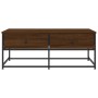 Mesa de centro madera de ingeniería roble marrón 100x51x40 cm