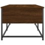 Mesa de centro madera de ingeniería roble marrón 100x51x40 cm