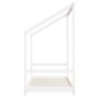 Estructura de cama de niños madera de pino blanco 2x(80x160) cm