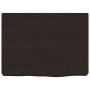 Estante pared madera roble tratada marrón oscuro 40x30x(2-4) cm