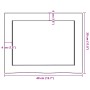 Estante pared madera roble tratada marrón oscuro 40x30x(2-4) cm