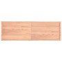 Tablero mesa madera tratada borde natural marrón 200x60x(2-4)cm