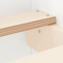 Estructura de cama con cabecero y piecero blanco 180x200 cm