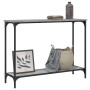 Mesa consola madera de ingeniería gris Sonoma 101x30,5x75 cm