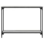 Mesa consola madera de ingeniería gris Sonoma 101x30,5x75 cm