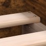 Estructura de cama sin colchón madera roble ahumado 90x190 cm