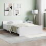 Estructura de cama con cabecero piecero blanco 120x190 cm