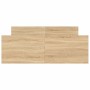 Estructura de cama con cabecero piecero roble Sonoma 120x190 cm