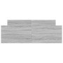 Estructura de cama con cabecero piecero gris Sonoma 135x190 cm