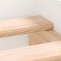 Estructura de cama con cabecero piecero blanco 135x190 cm