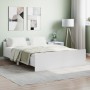 Estructura de cama sin colchón blanco 140x190 cm