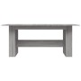 Mesa de comedor madera de ingeniería Sonoma gris 180x90x76 cm