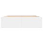 Estructura de cama doble sin colchón blanco 135x190 cm