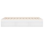 Estructura de cama doble sin colchón blanco 135x190 cm