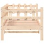 Sofá cama sin colchón madera maciza de pino 80x200 cm