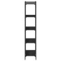 Librería de 5 estantes madera de ingeniería negro 80x30x154 cm