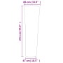 vidaxL Cubierta para calefactor de torre Oxford 420D negro 86x47x241cm