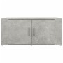 Mesa de centro madera contrachapada gris hormigón 80x50x36 cm