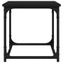 Mesa auxiliar de madera contrachapada negro 40x40x40 cm
