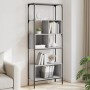 Librería 5 estantes madera ingeniería gris Sonoma 76x33x188,5cm