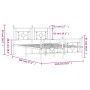 Estructura cama sin colchón con estribo metal blanco 135x190 cm