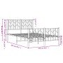 Estructura cama sin colchón con estribo metal blanco 120x200 cm