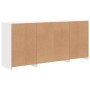 Aparador con luces LED blanco 142,5x37x67 cm