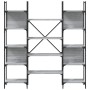 Estantería de madera ingeniería gris Sonoma 155,5x24x166,5 cm