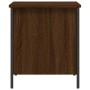 Banco de almacenaje madera ingeniería roble marrón 40x42,5x50cm