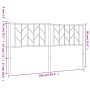 Cabecero de metal blanco 160 cm